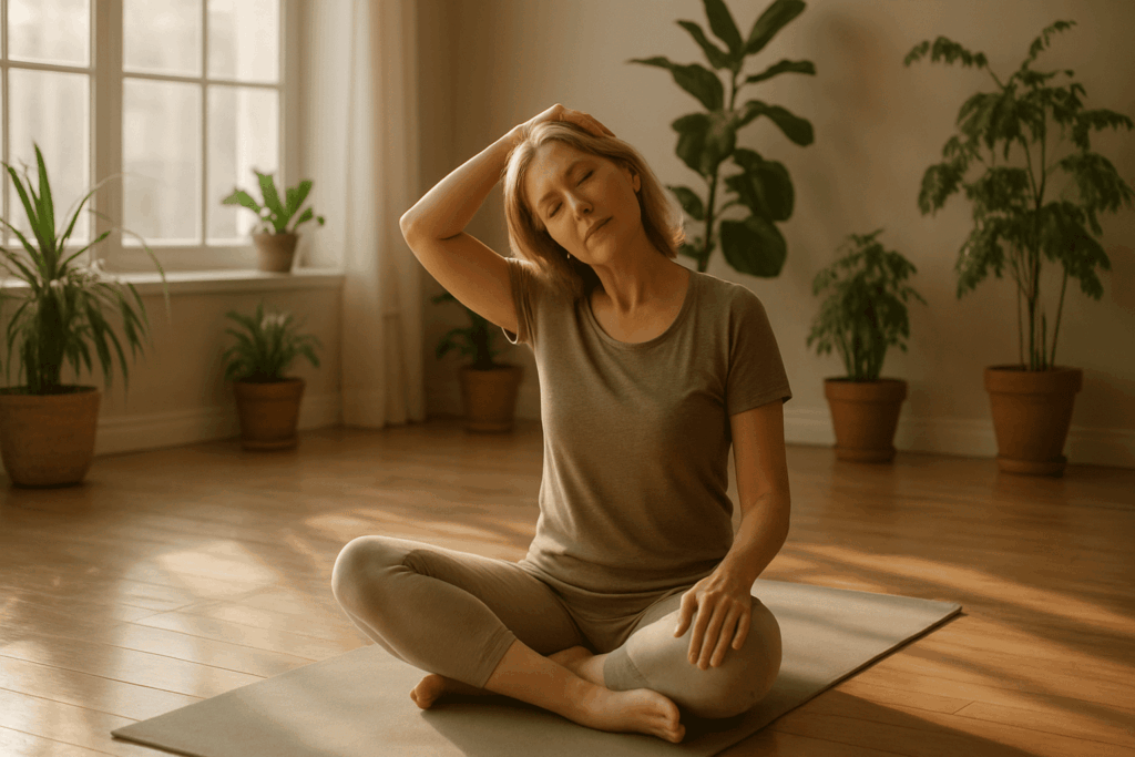 Yoga for Neck Pain by ymb yoga school in bali