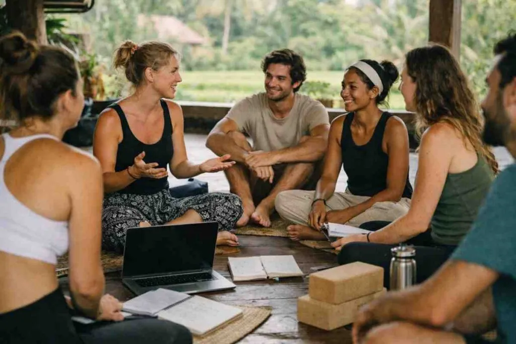 yoga teacher train in bali with ymb yoga school in bali with yoga alliance certification
