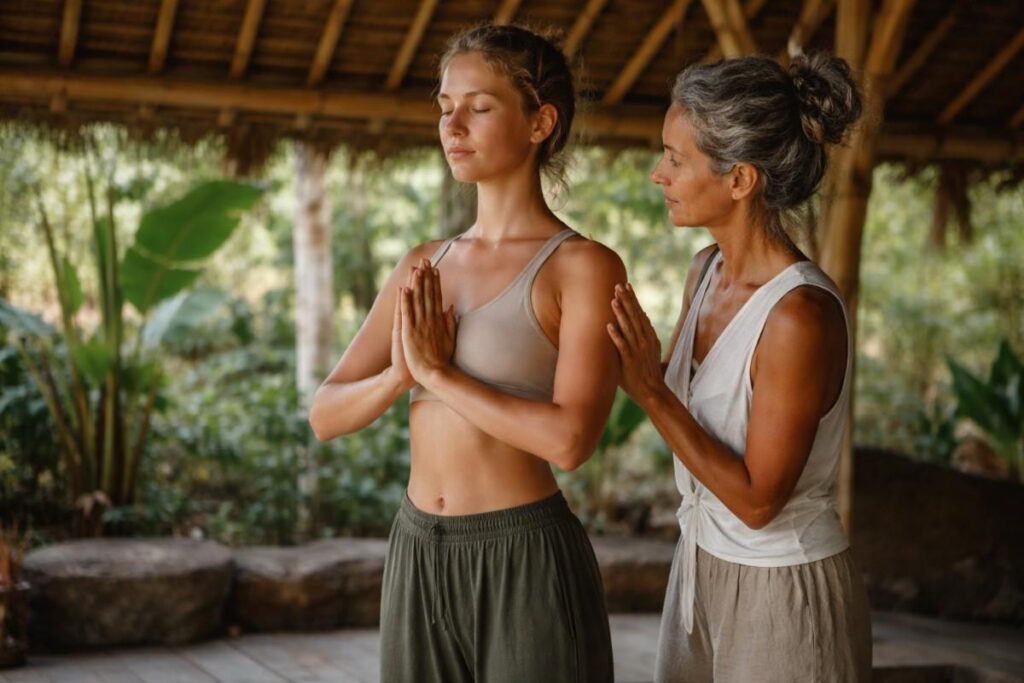 yoga teacher train in bali with ymb yoga school in bali with yoga alliance certification
