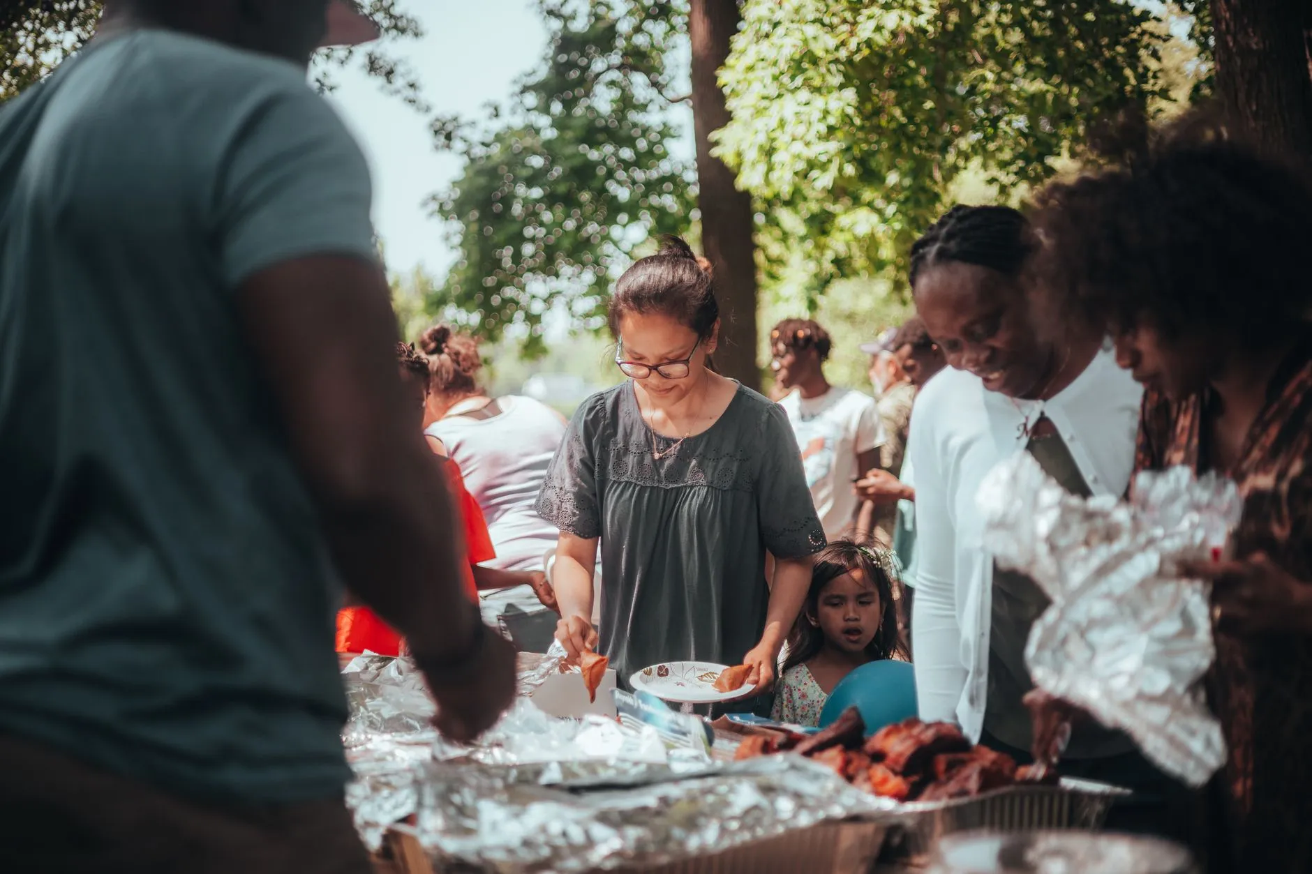 A communal dining setup for yoga retreat participants.