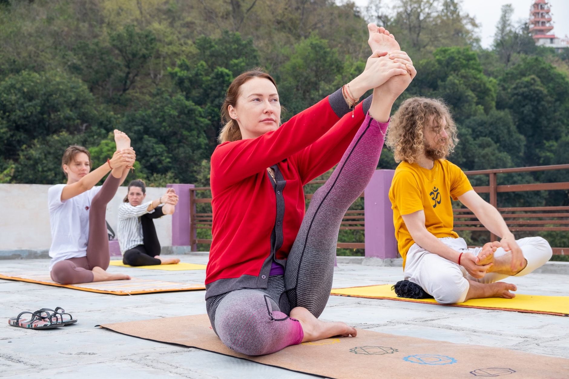 Yoga Teacher Training Session Yoga teacher training session in Thailand