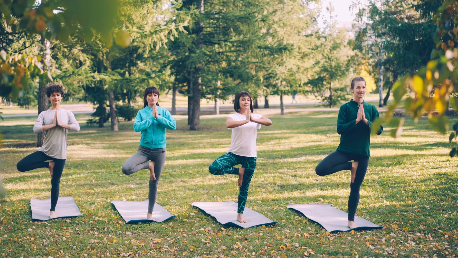 Outdoor Yoga Class in Bali Outdoor yoga class in the lush Bali landscape