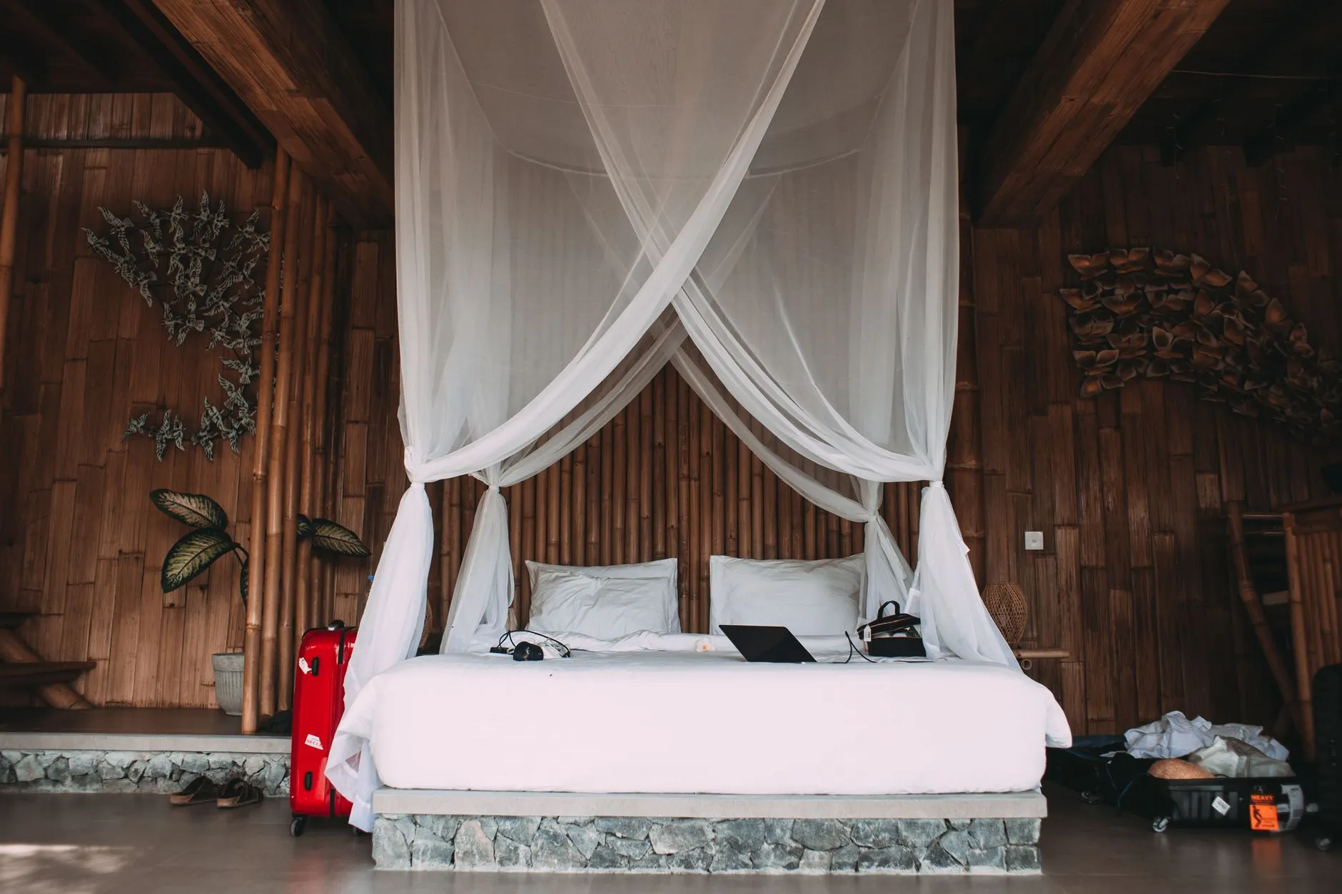 Cozy and stylish accommodations at a Bali yoga retreat